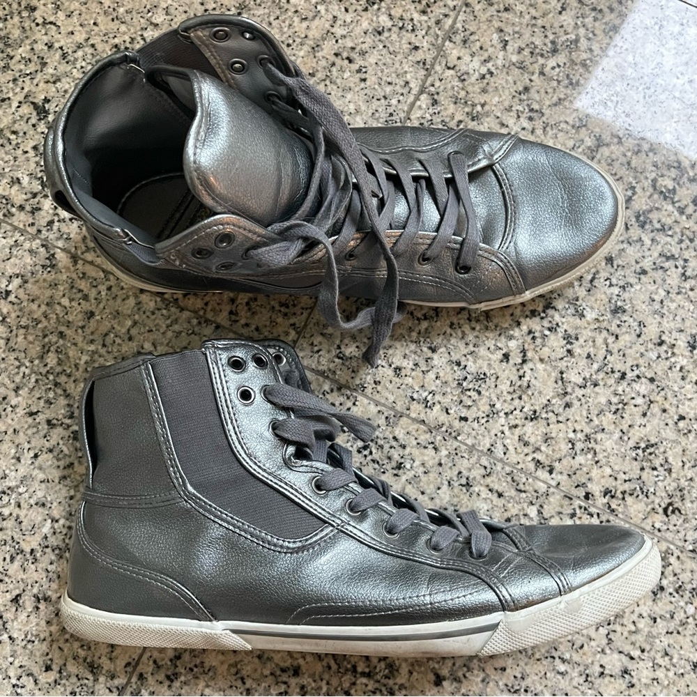 ZARA MEN'S HIGH-TOP FASHION SNEAKERS